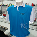 Camisa azul desenvolvida para empresa Alko do Brasil