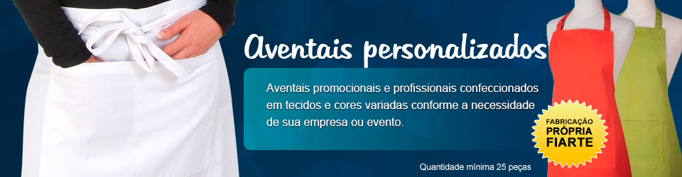 Avental promocional