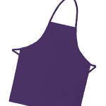 Avental roxo sem bolso