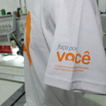 Mangas com estampa em silkscreen
